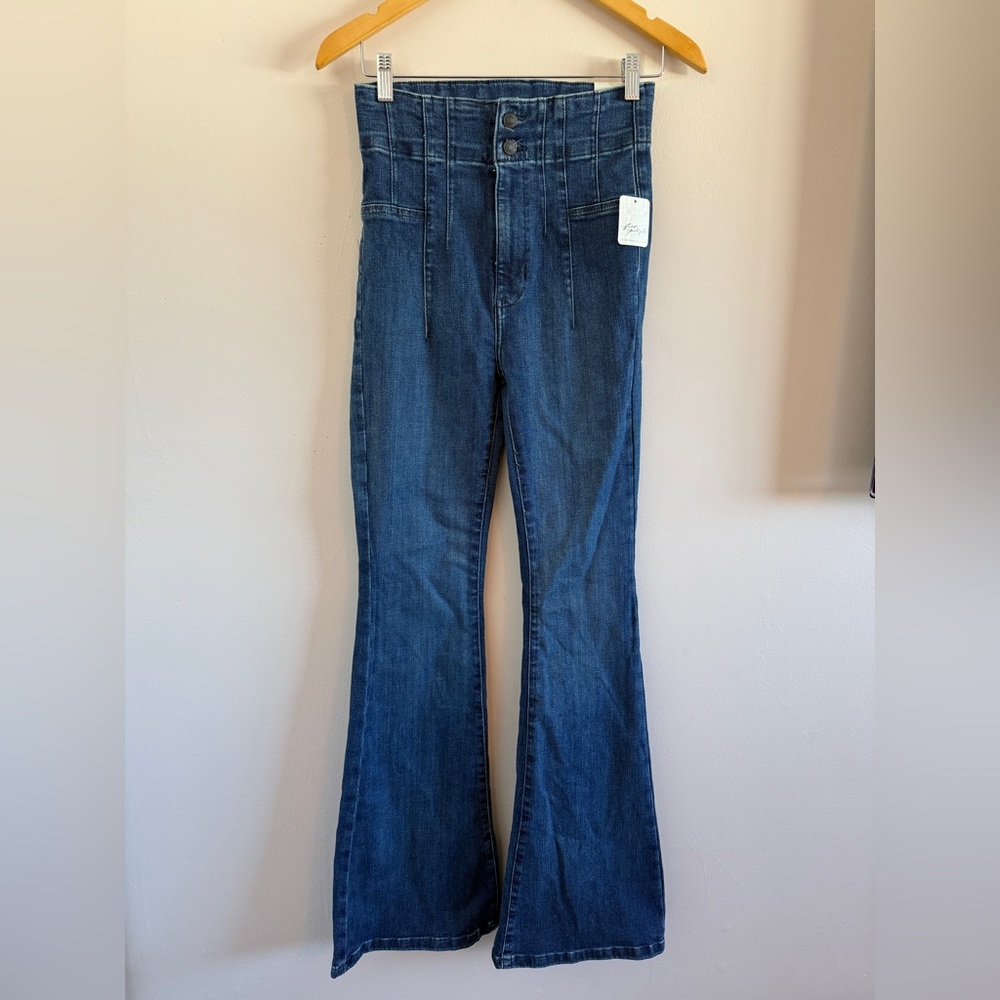 Free People Indigo Flare Jeans